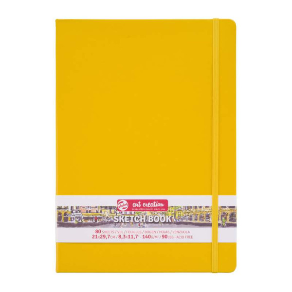 ΜΠΛΟΚ ΣΧΕΔΙΟΥ GOLDEN YELLOW 21Χ30 80φ 140GR SKETCH BOOK TALENS ART CREATION