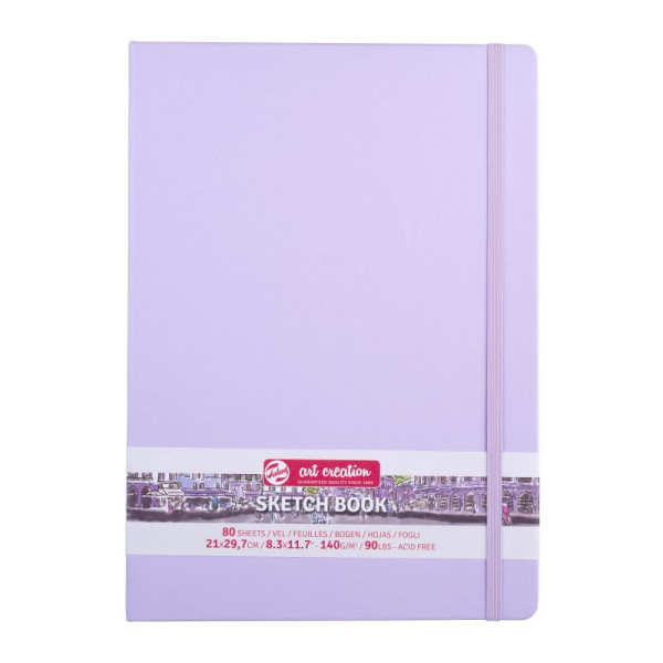ΜΠΛΟΚ ΣΧΕΔΙΟΥ PASTEL VIOLET 21Χ30 80Φ 140GR ΔΕΜΕΝΟ ΜΕ ΛΑΣΤΙΧΟ SKETCH BOOK ART CREATION