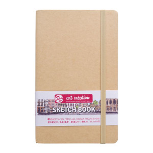 ΜΠΛΟΚ ΣΧΕΔΙΟΥ KRAFT ΔΕΜΕΝΟ 13Χ21 80Φ 140GR ΜΕ ΛΑΣΤΙΧΟ SKETCH BOOK ART CREATION