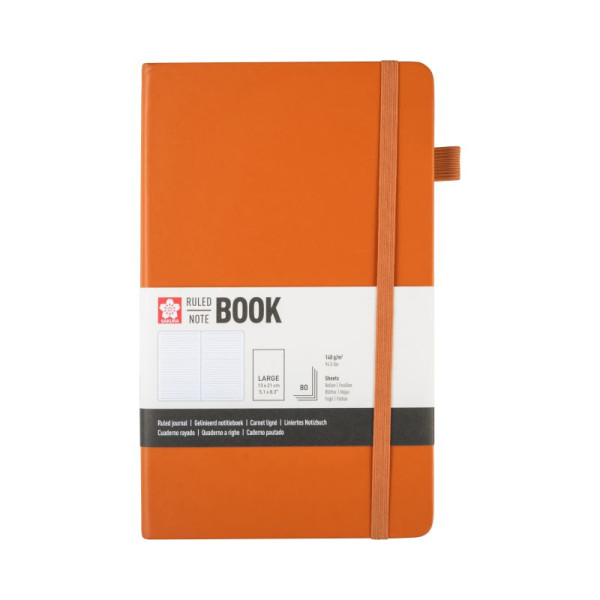 ΜΠΛΟΚ SAKURA  13X21CM RULED NOTEBOOK  AMBER