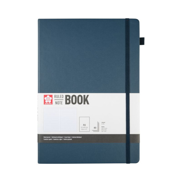 ΜΠΛΟΚ SAKURA 21X30CM  RULED NOTEBOOK  DEEP INDIGO