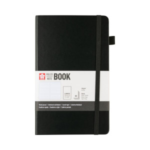 ΜΠΛΟΚ SAKURA 13X21CM  RULED NOTEBOOK  BLACK