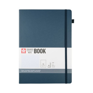 ΜΠΛΟΚ SAKURA 21X30 CM SQUARED NOTEBOOK  DEEP INDIGO