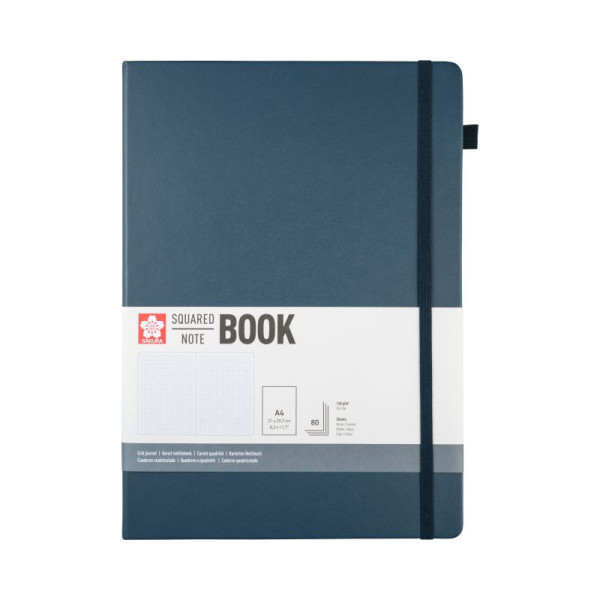 ΜΠΛΟΚ SAKURA 21X30 CM SQUARED NOTEBOOK  DEEP INDIGO