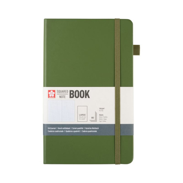ΜΠΛΟΚ SAKURA 13Χ21CM  SQUARED NOTEBOOK PINE  NEEDLE