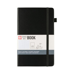 ΜΠΛΟΚ SAKURA 13X21CM SQUARED NOTEBOOK  BLACK