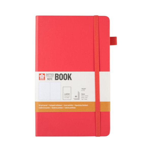 ΜΠΛΟΚ SAKURA 13X21CM  DOTTED NOTEBOOK  PLUM BLOSSOM