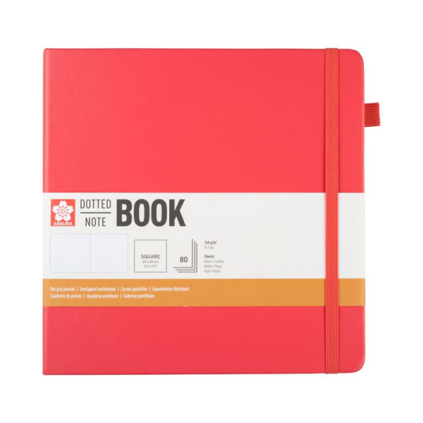 ΜΠΛΟΚ SAKURA 20X20CM  DOTTED NOTEBOOK  PLUM BLOSSOM