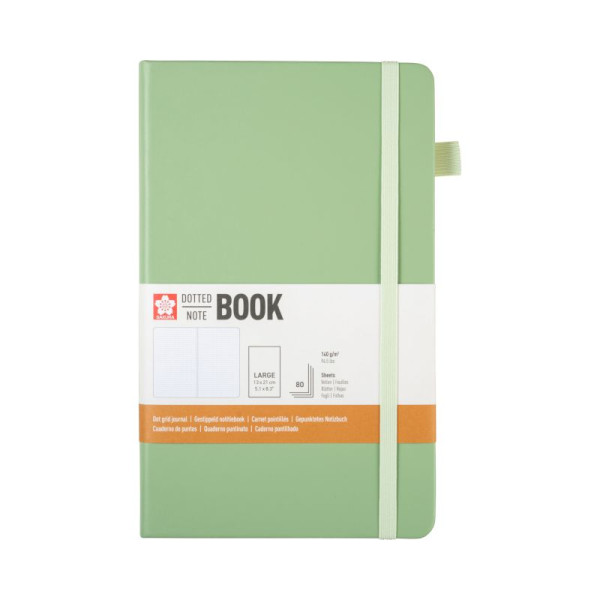 ΜΠΛΟΚ SAKURA 13X21CM  DOTTED NOTEBOOK  PALE PATINA
