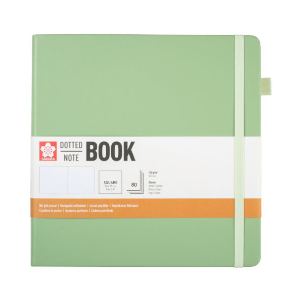 ΜΠΛΟΚ SAKURA 20X20CM  DOTTED NOTEBOOK   PALE PATINA