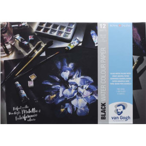 ΜΠΛΟΚ VAN GOGH Α3  ΜΑΥΡΟ ΧΑΡΤΙ ΑΚΟΥΑΡΕΛΑΣ 12 ΦΥΛΛΑ 360g