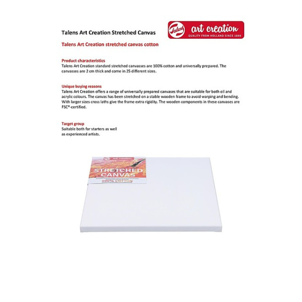 ΚΑΜΒΑΣ ART CREATION 50X100 ΣΕ ΤΕΛΑΡΟ ΖΩΓΡΑΦΙΚΗΣ ΒΑΜΒΑΚΕΡΟΣ