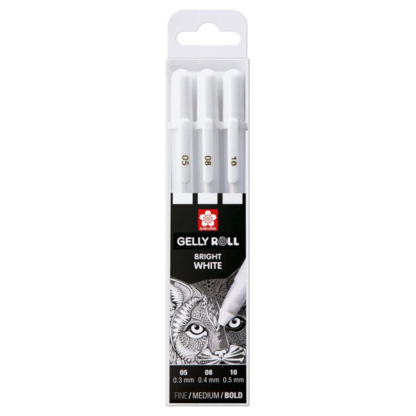 ΣΤΥΛΟ GELLY ROLL BASIC WHITE ΣΕΤ3 (05/08/10)