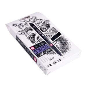 ΜΑΡΚΑΔΟΡΟΣ SAKURA PIGMA MICRON BLACK EDITION  FREE CASE SET 3 (01-03-05