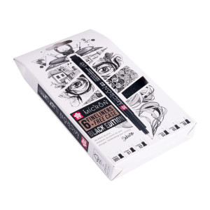 ΜΑΡΚΑΔΟΡΟΣ SAKURA PIGMA MICRON BLACK EDITION FREE CASE SET 6 (005-01-02-03-05-08)