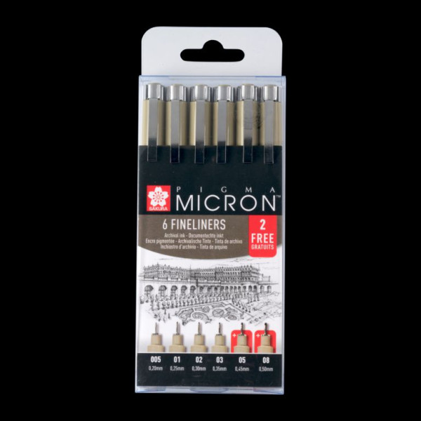 ΜΑΡΚΑΔΟΡΑΚΙΑ PIGMA MICRON SET 6 BLACK 4  2