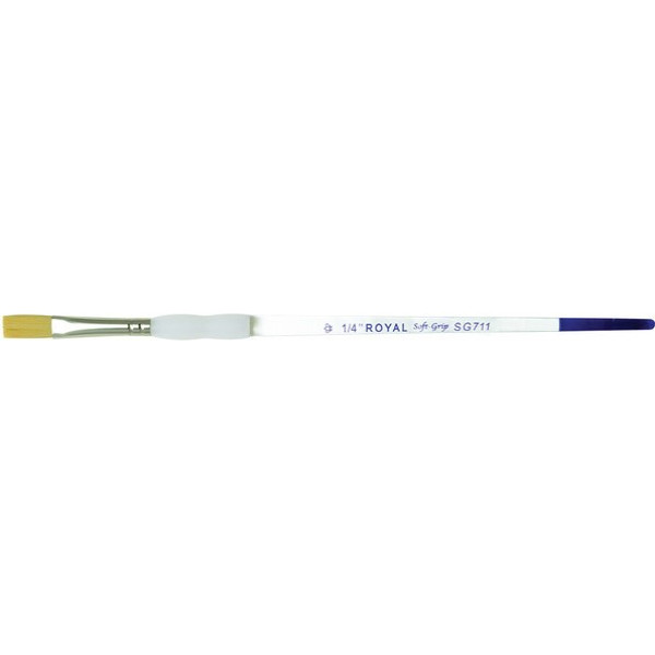 ΠΙΝΕΛΟ ΠΛΑΚΕ Νο 1/4" SOFT GRIP ΑΚΡΥΛΙΚΟ-ΛΑΔΙ-ΑΚΟΥΑΡΕΛΑ SG711-1/4"