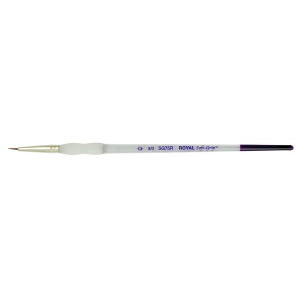 ΠΙΝΕΛΟ ΣΤΡΟΓΓΥΛΟ Νο 3/0 SOFTGRIP ΑΚΡΥΛΙΚΟ-ΛΑΔΙ-ΑΚΟΥΑΡΕΛΑ SG75R-3/0