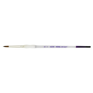 ΠΙΝΕΛΟ ΣΤΡΟΓΓΥΛΟ Νο 5 SOFTGRIP ΑΚΡΥΛΙΚΟ-ΛΑΔΙ-ΑΚΟΥΑΡΕΛΑ SG75R-5