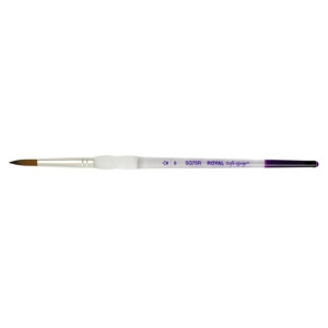 ΠΙΝΕΛΟ ΣΤΡΟΓΓΥΛΟ Νο 8 SOFTGRIP ΑΚΡΥΛΙΚΟ-ΛΑΔΙ-ΑΚΟΥΑΡΕΛΑ SG75R-8