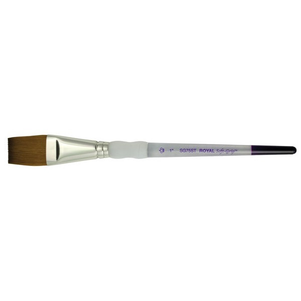 ΠΙΝΕΛΟ ΠΛΑΚΕ Νο 1" SOFTGRIP ΑΚΡΥΛΙΚΟ-ΛΑΔΙ-ΑΚΟΥΑΡΕΛΑ SG75ST-1"