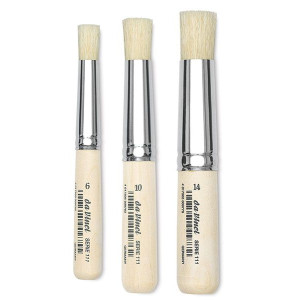 ΠΙΝΕΛΟ DA VINCI ΓΙΑ ΣΤΕΝΣΙΛ ΚΟΝΤΟ ΣΤΕΛΕΧΟΣ  Ν6 white Chinese