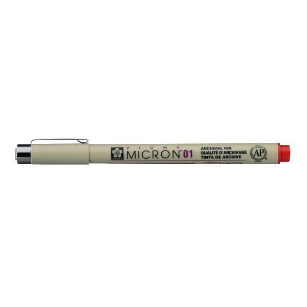 ΜΑΡΚΑΔΟΡΟΙ SAKURA  MICRON 01 ΚΟΚΚΙΝΟ  PIGMA
