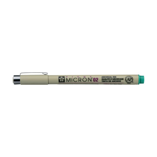 ΜΑΡΚΑΔΟΡΟΙ SAKURA  MICRON 02  ΠΡΑΣΙΝΟ PIGMA
