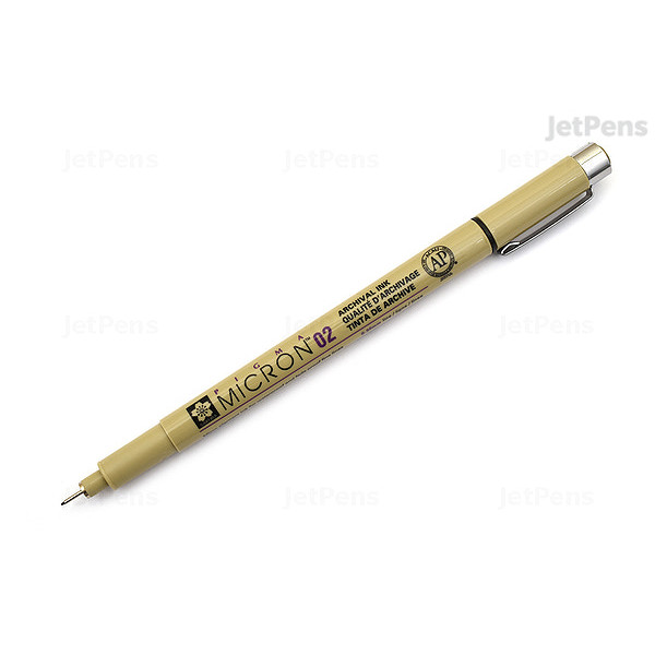 ΜΑΡΚΑΔΟΡΟΣ SAKURA MICRON 02  ΜΑΥΡΟ  PIGMA