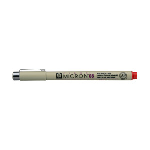 ΜΑΡΚΑΔΟΡΟΣ PIGMA MICRON 08 0,5MM ΚΟΚΚΙΝΟΣ