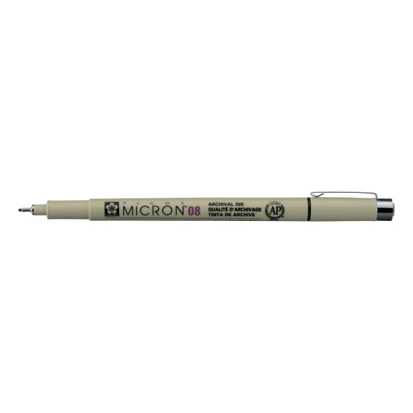 ΜΑΡΚΑΔΟΡΟΣ SAKURA MICRON 08  ΜΑΥΡΟ  PIGMA