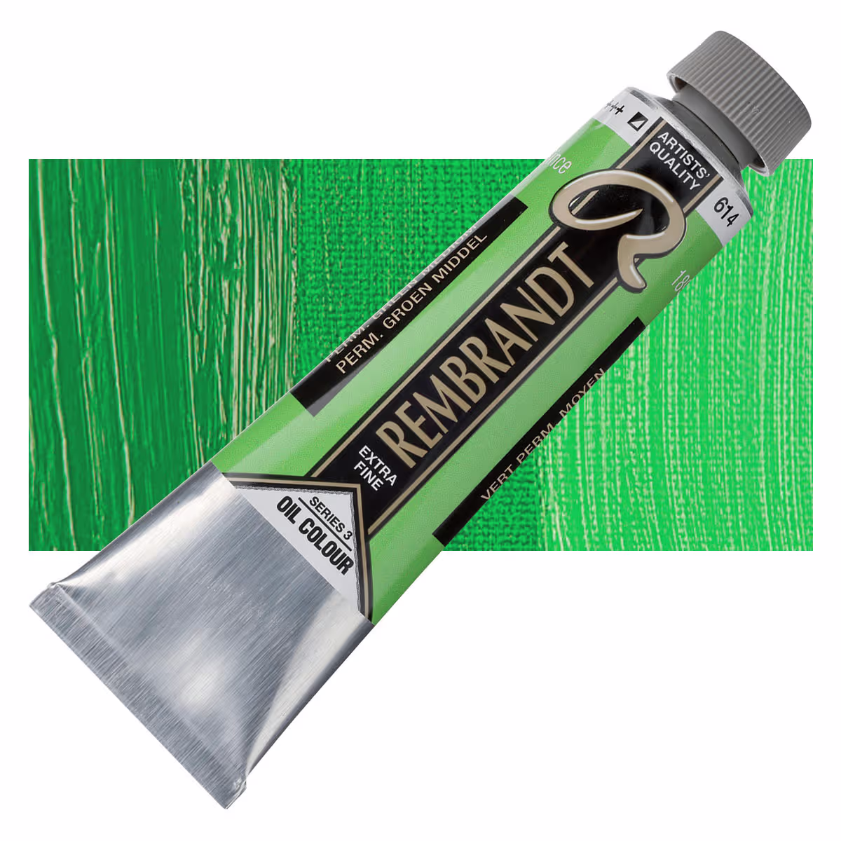 ΛΑΔΙΑ REMBRANDT 40ml S3 No.614 Permanent Green Medium