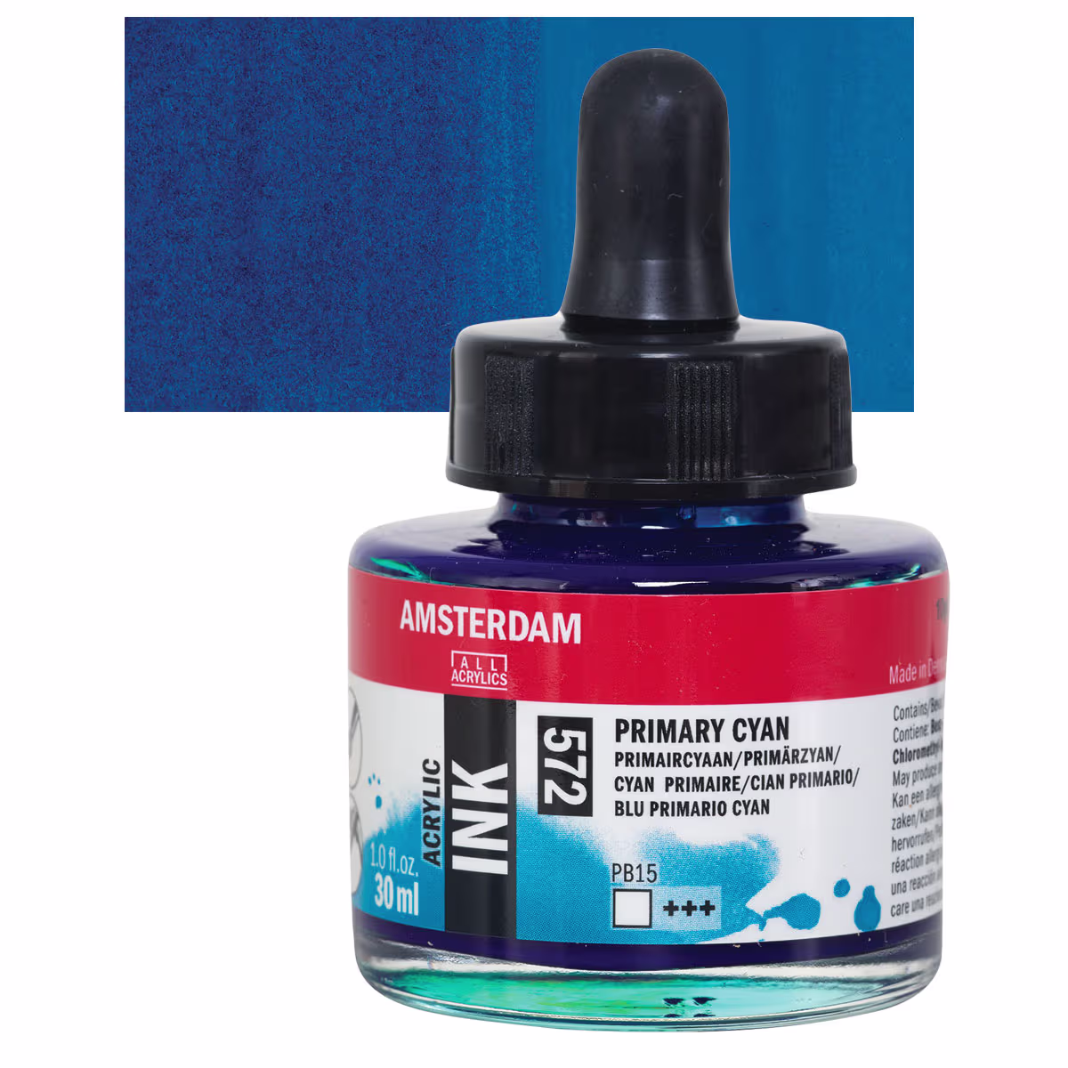 ΜΕΛΑΝΙ INK AMSTERDAM 30ml 572 PRIMARY CYAN