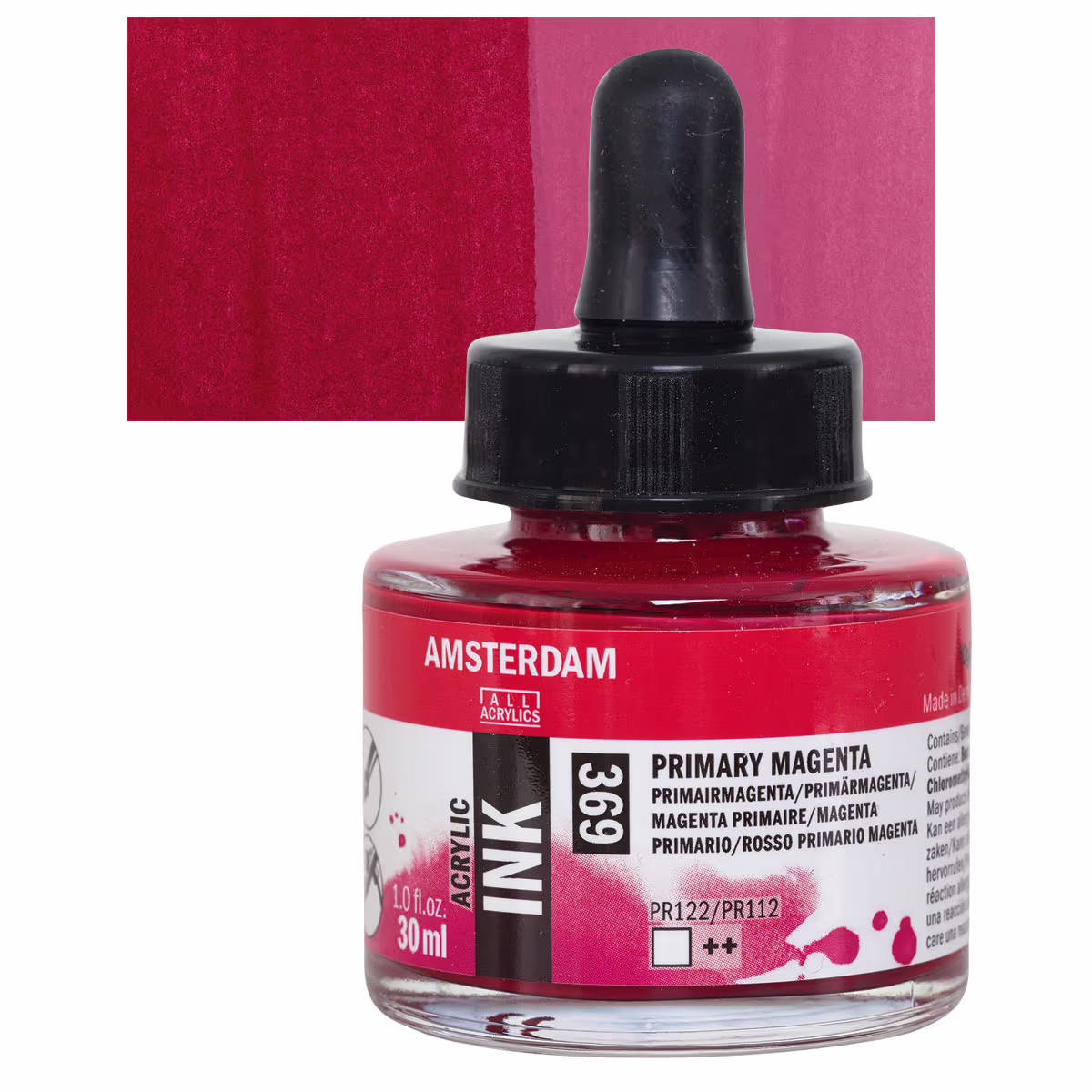 ΜΕΛΑΝΙ INK AMSTERDAM 30ml 369 PRIMARY MAGENTA