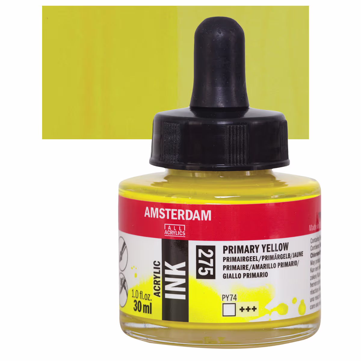 ΜΕΛΑΝΙ INK AMSTERDAM 30ml 275 PRIMARY YELLOW