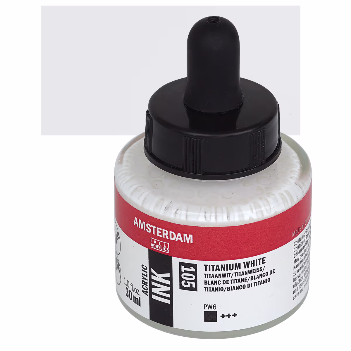 ΜΕΛΑΝΙ INK AMSTERDAM 30ml 105 TITANIUM WHITE