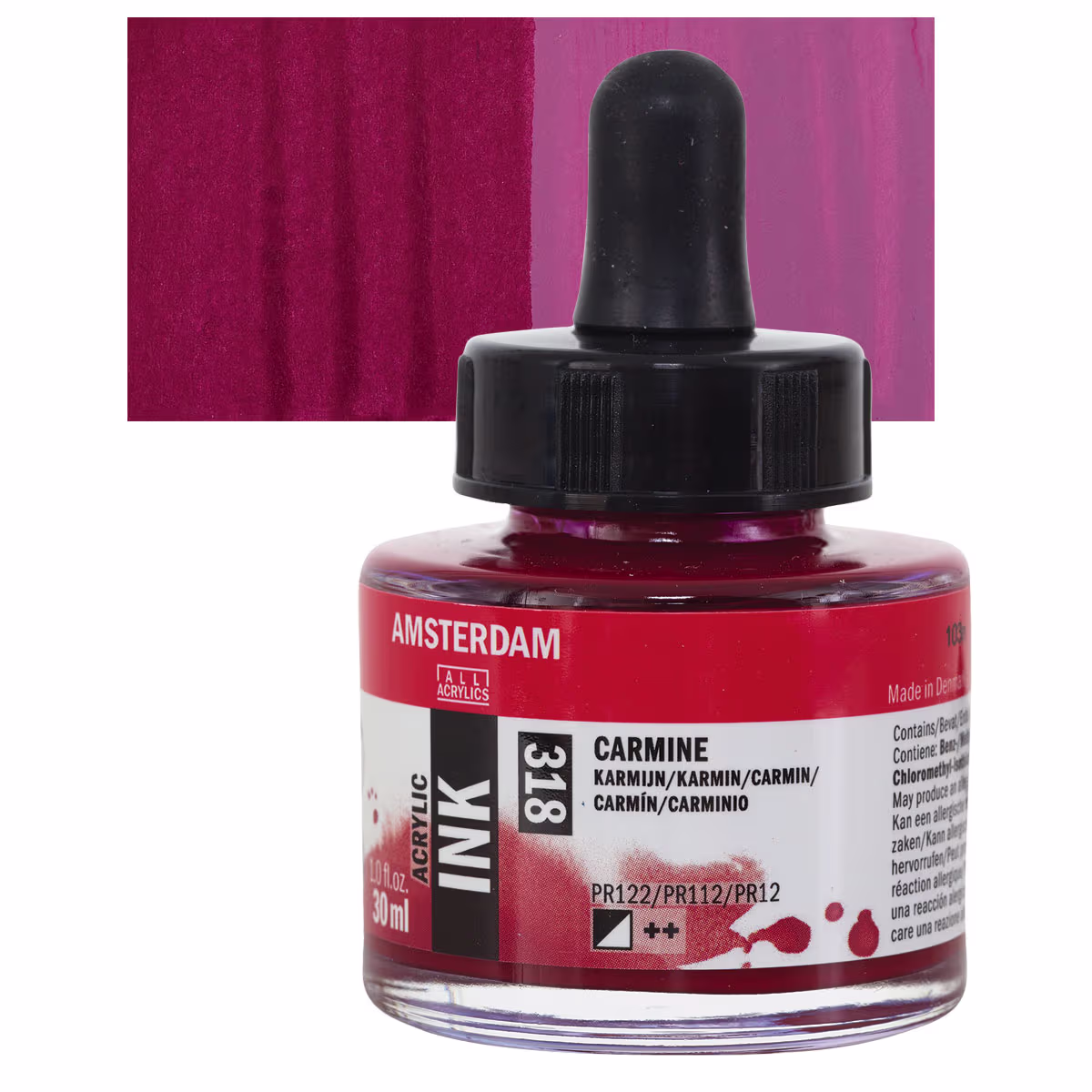 ΜΕΛΑΝΙ INK AMSTERDAM 30ml 318 CARMINE