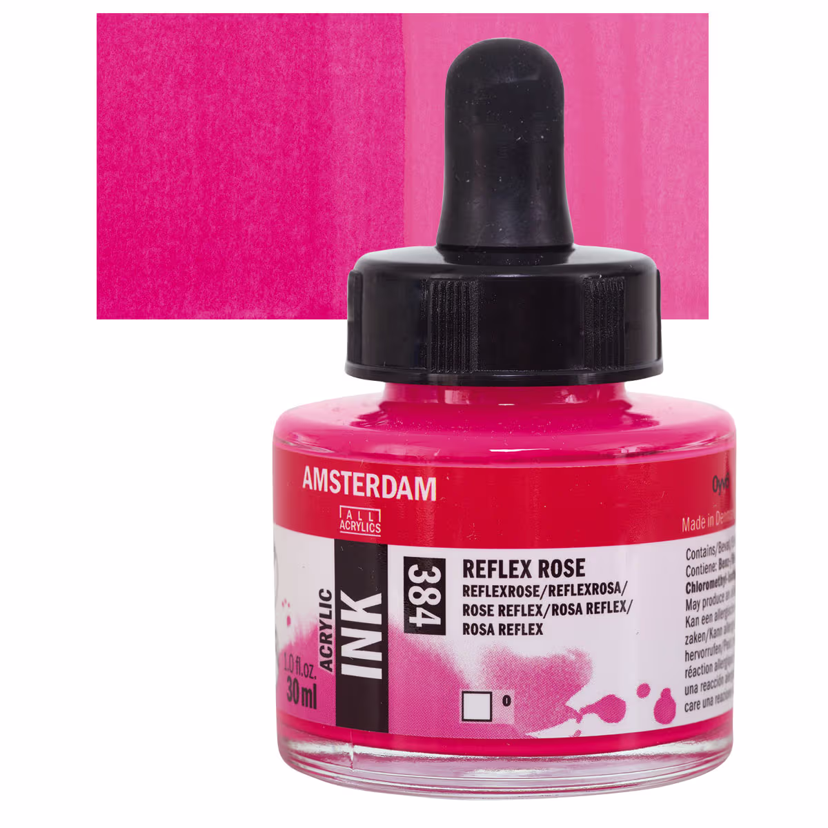 ΜΕΛΑΝΙ INK AMSTERDAM 30ml 384 REFLEX ROSE