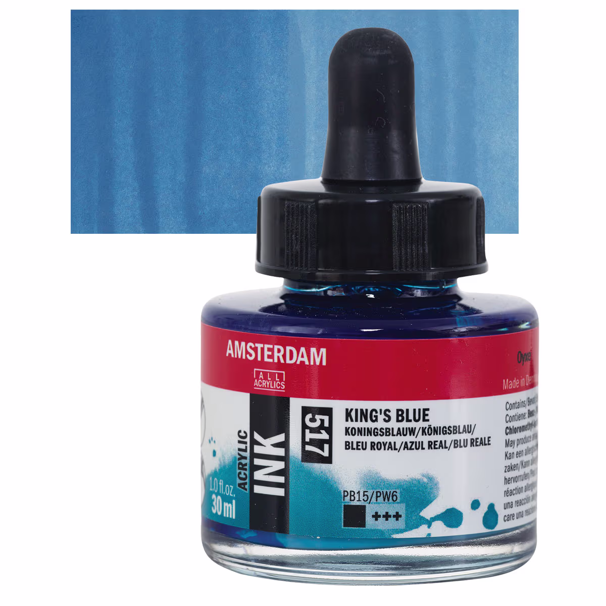 ΜΕΛΑΝΙ INK AMSTERDAM 30ml 517 KING'S BLUE