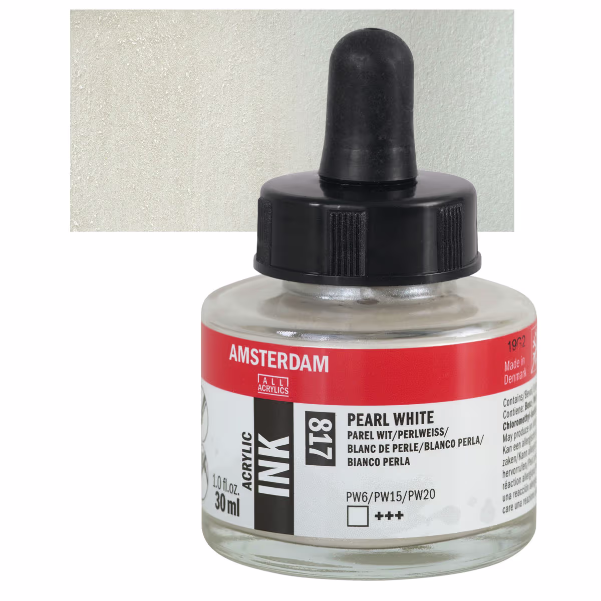 ΜΕΛΑΝΙ INK AMSTERDAM 30ml 817 PEARL WHITE