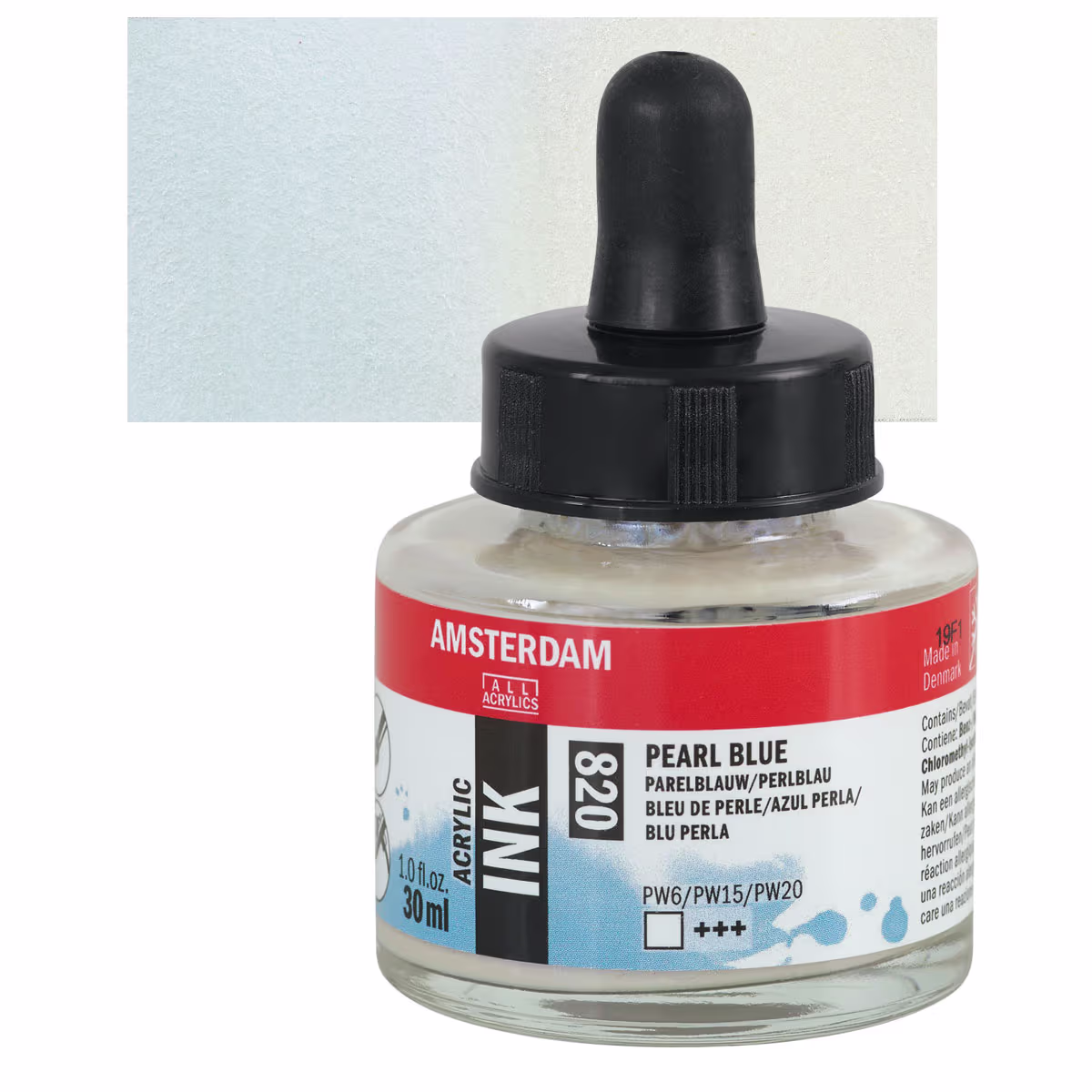 ΜΕΛΑΝΙ INK AMSTERDAM 30ml 820 PEARL BLUE