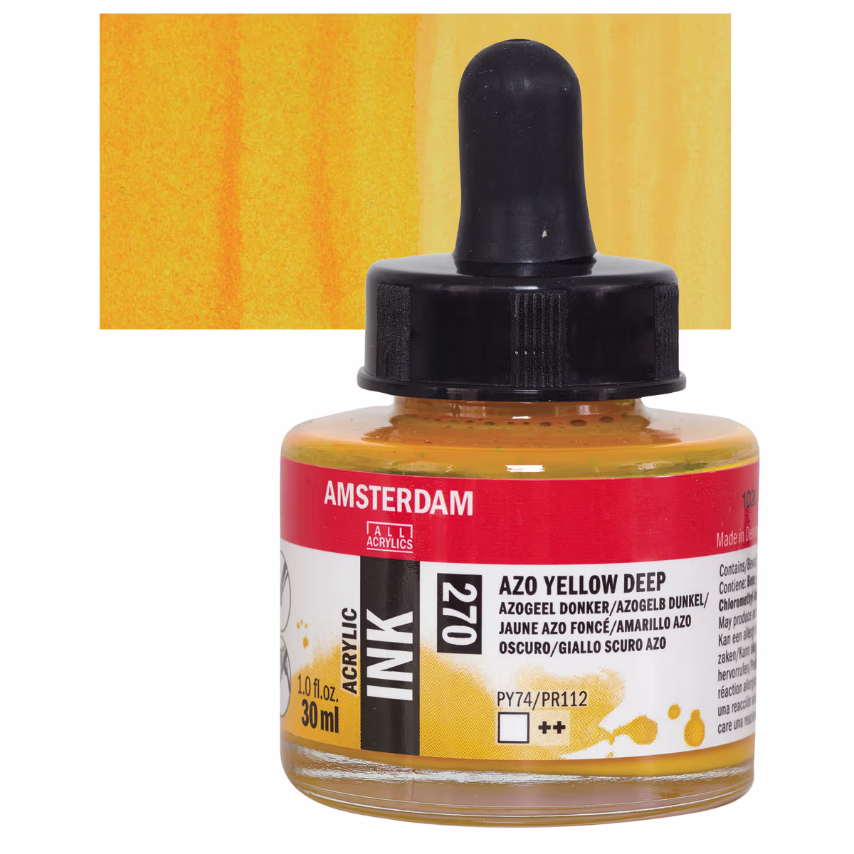ΜΕΛΑΝΙ INK AMSTERDAM 30ml 270 AZO YELLOW DEEP