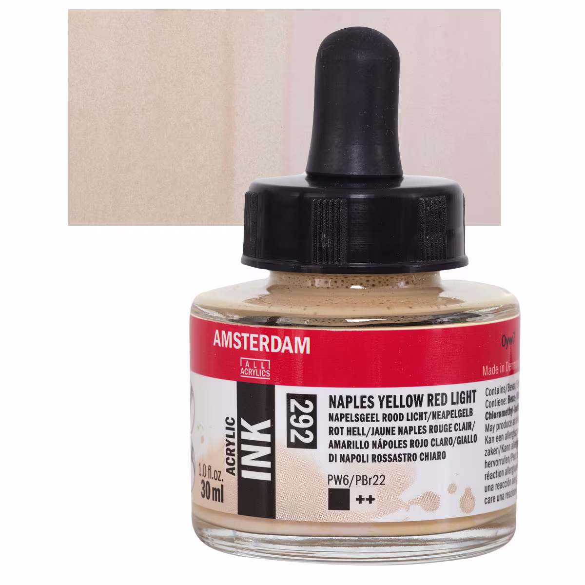 ΜΕΛΑΝΙ INK AMSTERDAM 30ml 292 NAPLES YELLOW RED LIGHT