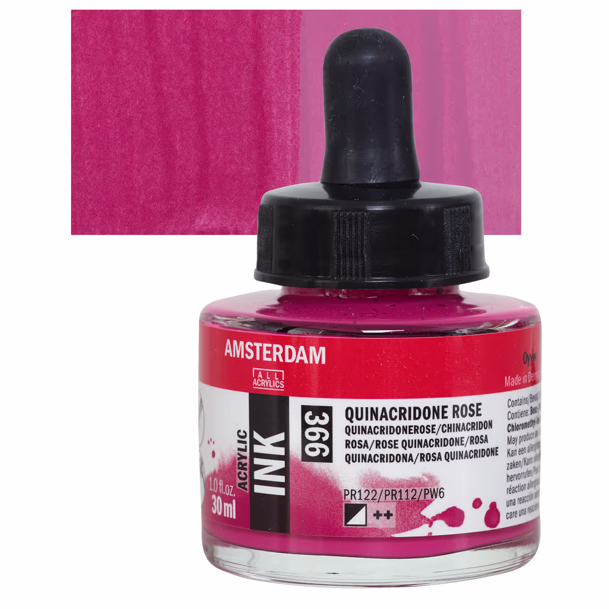 ΜΕΛΑΝΙ INK AMSTERDAM 30ml 366 QUINACRIDONE ROSE