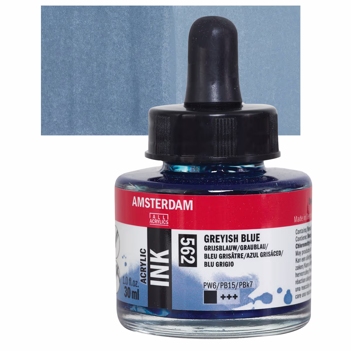 ΜΕΛΑΝΙ INK AMSTERDAM 30ml 562 GREYISH BLUE