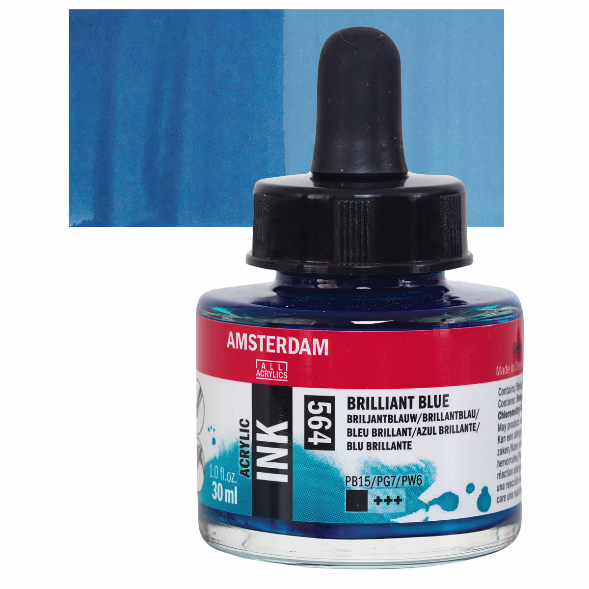 ΜΕΛΑΝΙ INK AMSTERDAM 30ml 564 BRILLIANT BLUE