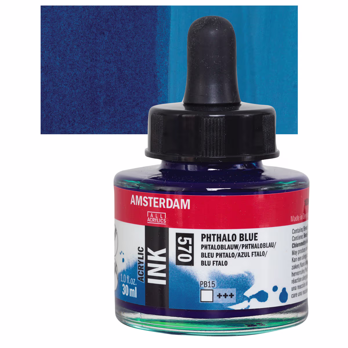 ΜΕΛΑΝΙ INK AMSTERDAM 30ml 570 PHTHALO BLUE
