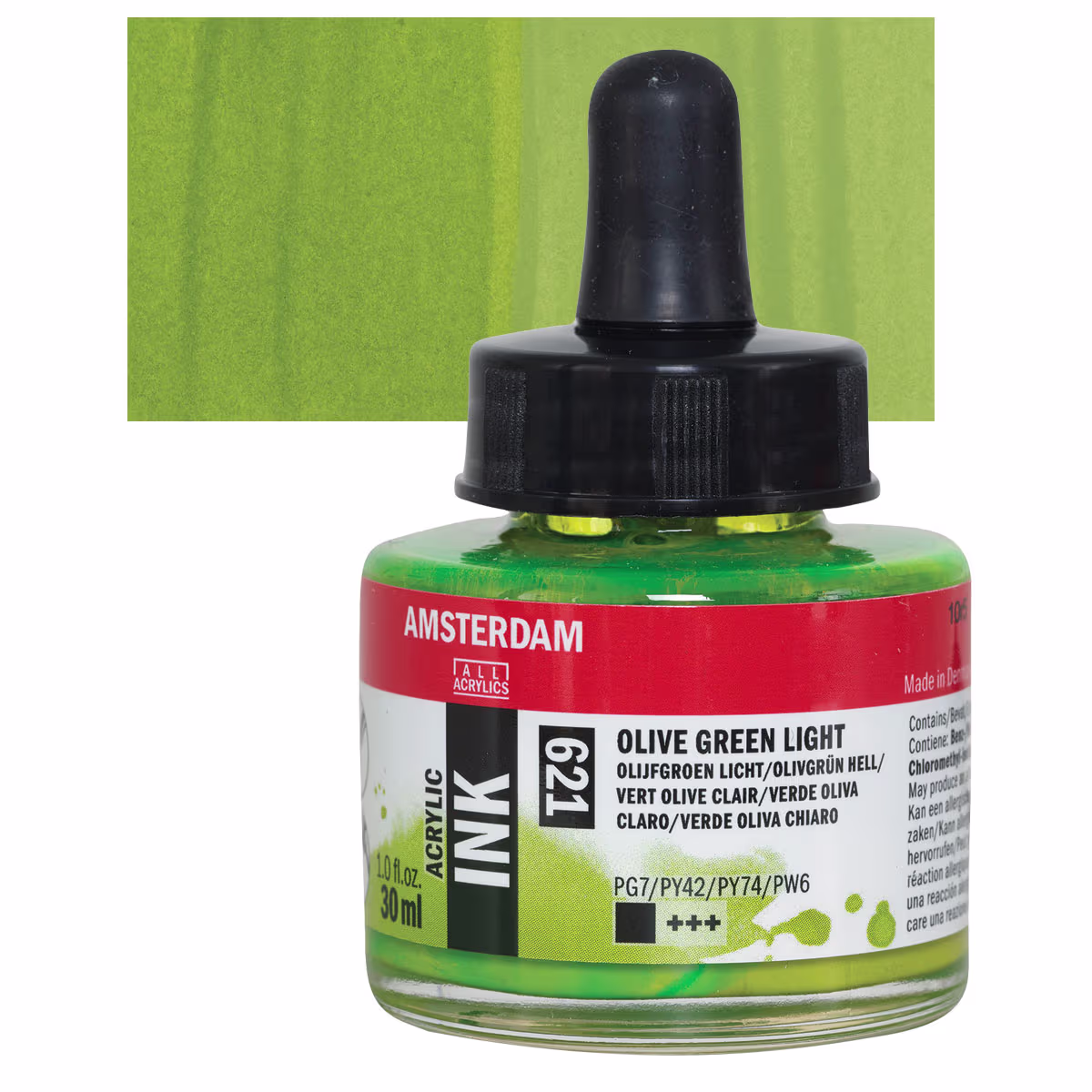 ΜΕΛΑΝΙ INK AMSTERDAM 30ml 621 OLIVE GREEN LIGHT