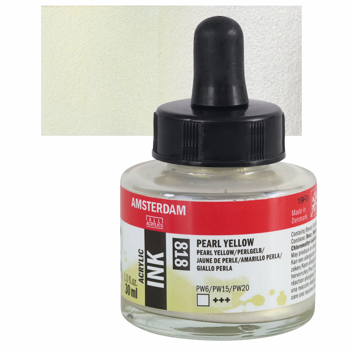 ΜΕΛΑΝΙ INK AMSTERDAM 30ml 818 PEARL YELLOW