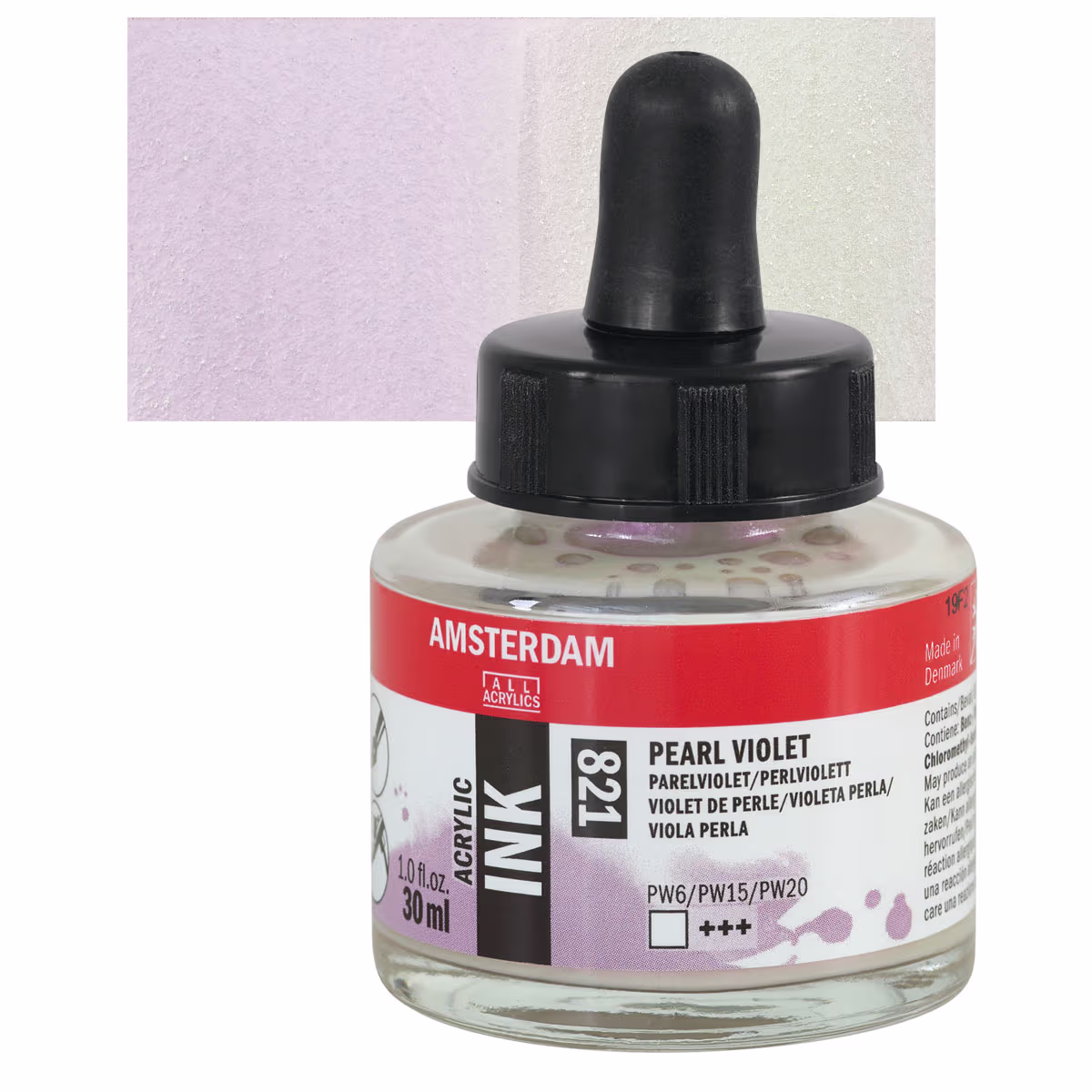 ΜΕΛΑΝΙ INK AMSTERDAM 30ml 821 PEARL VIOLET
